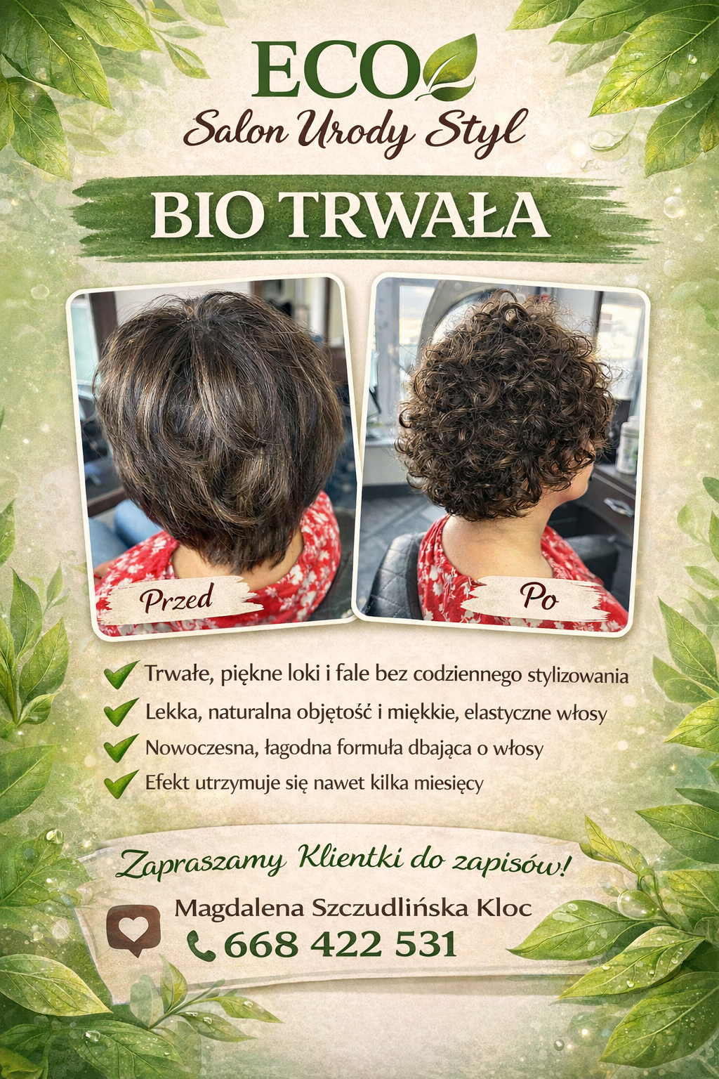 Bio Trwała, Biotrwała, Fryzjer Gdynia Trójmiasto Eco salon urody STYL, Salon Fryzjerski Gdynia, Salon Fryzjerski, Fryzjer Trójmiasto
