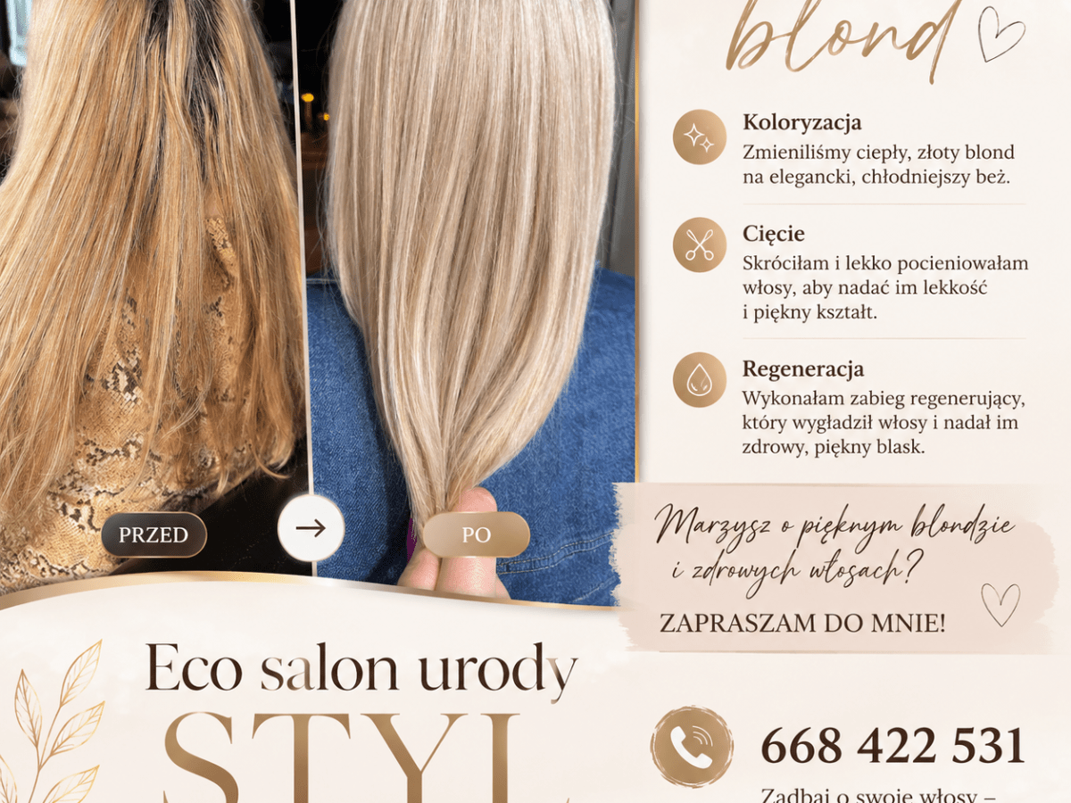 ✨ Metamorfoza blond&nbsp;✨